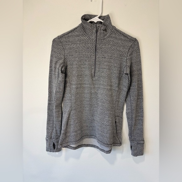 Lululemon Outrun 1/2 Zip Heathered Grey Pullover Jacket Athleisure Running Gym - Picture 2 of 10